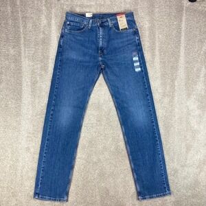 NWT Levis 505 Regular Fit Jeans Mens 34x34 Blue Straight Leg Y2K Stretch Denim